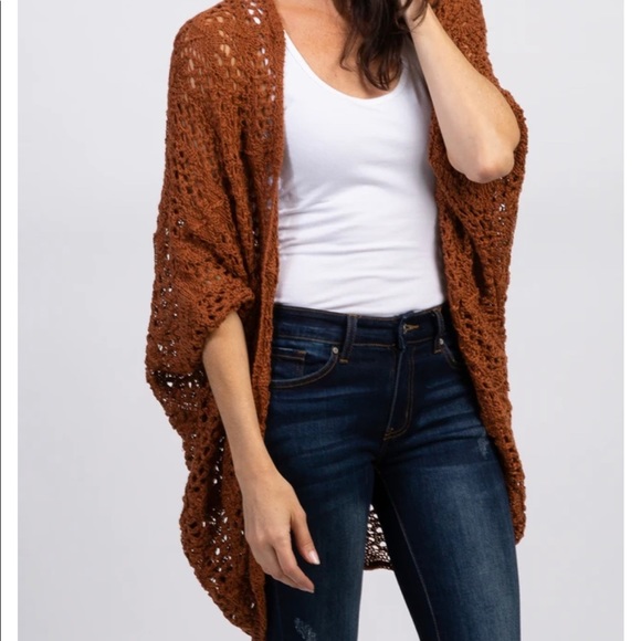 Pinkblush Tops - Pinkblush Rust cardigan (M)
